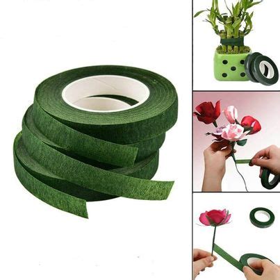 Self Adhesive Green Tape/ Floral Tape/ Flower Tape (সবুজ টেপ) -1 Roll ...