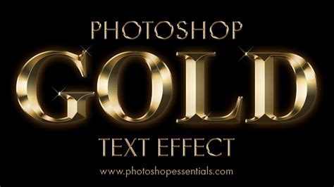 Gold Plated Text Effect In Photoshop