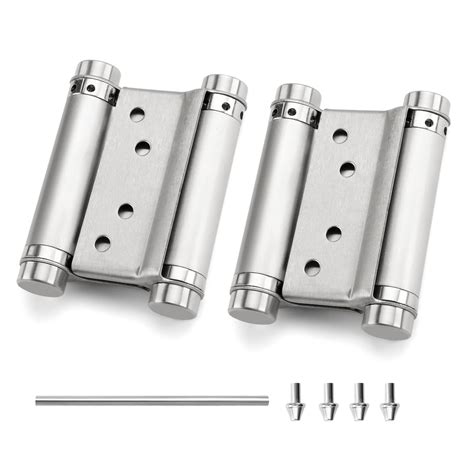 Buy 2Pack 3" Stainless Steel Cafe Saloon Door Swing Self Closing Double ...