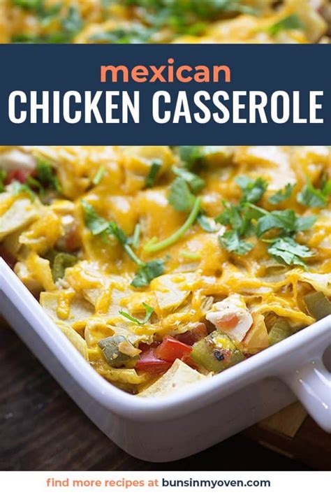 Easy Mexican Chicken Casserole | Buns In My Oven