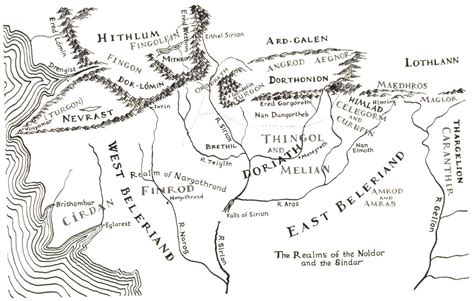 The Children Of Hurin Map