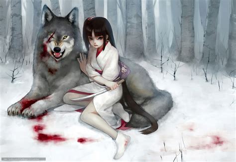 Wolf Girl Wallpaper - WallpaperSafari