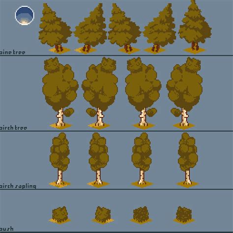 Foliage variation - Isometric tilemap for anything by Grami