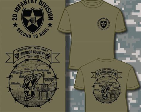 US Army 2nd Infantry Division Camp Casey Camp Hovey Imjin Scouts South Korea DMZ T-shirt - Etsy