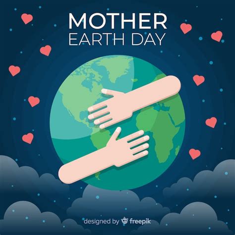 Free Vector | Happy mother earth day