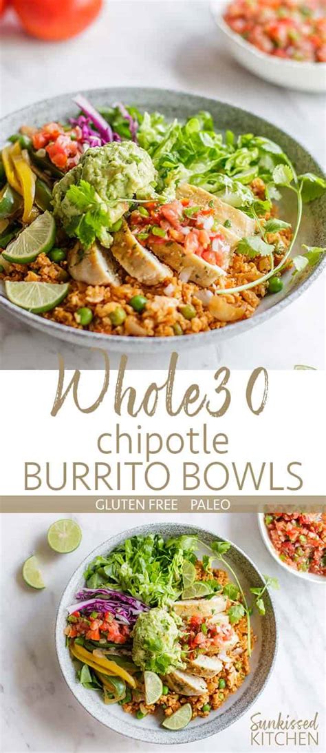 Whole30 Chipotle Burrito Bowl Recipe - Sunkissed Kitchen