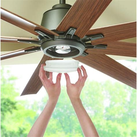 Home Decorators Collection Kensgrove 72 in. LED Indoor/Outdoor Espresso Bronze Ceiling Fan with ...