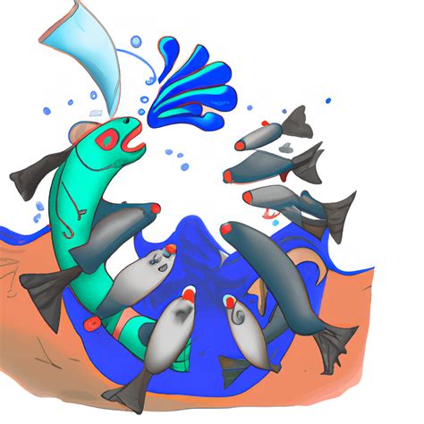 Drawing a Story of Four Fish Eating Each Other · Creative Fabrica