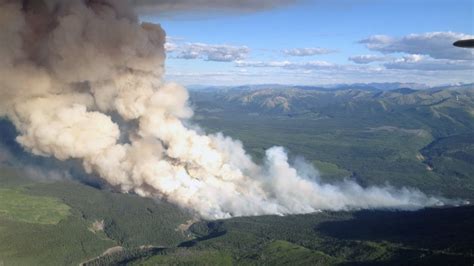 Red Deer Creek wildfire doubles in size in B.C.'s Peace River area - British Columbia - CBC News