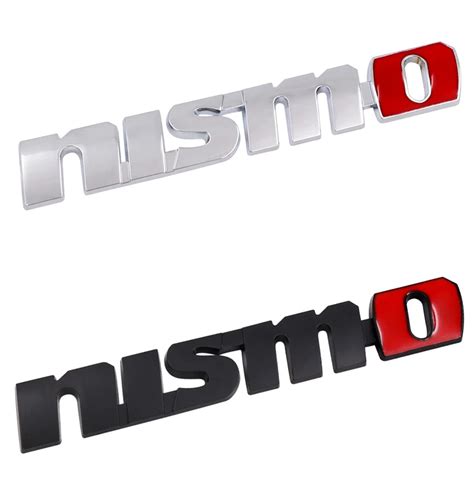 3D Nismo Metal Car sticker Badge black silver Nismo chrome Emblem Decal decoration Sticker Nismo ...