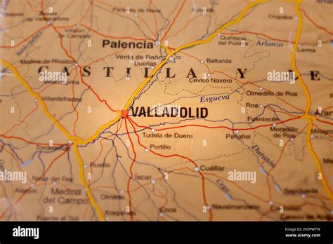 Map of valladolid spain hi-res stock photography and images - Alamy