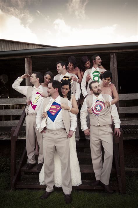 Superhero Wedding Photo | Bridal Party | Best wedding photo ideas ...