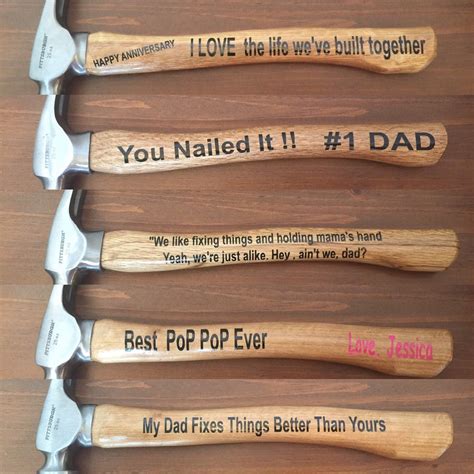 Personalized Hammer Father's Day gift, groomsmen gifts,grandpa, daddy ...