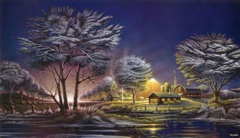 Terry Redlin Early Morning Frost Winter Art Print | WildlifePrints.com