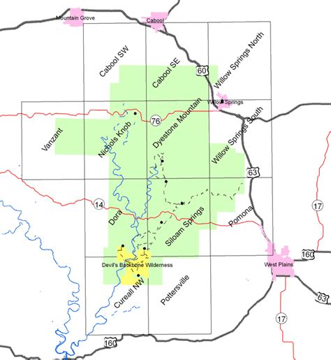 Mark Twain National Forest Map - Maping Resources