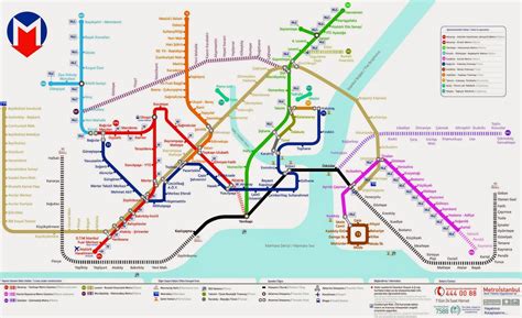 Istanbul Metro Map English