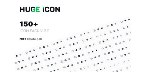 Huge Icon Pack - Free Version (150+ Icons) | Figma