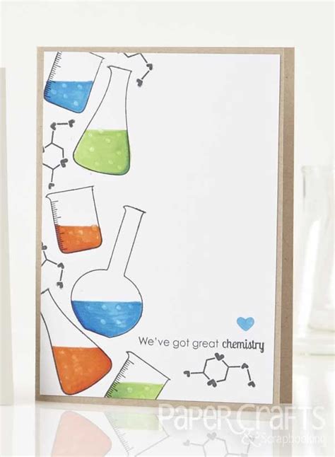 Great Chemistry Card by Cecilia Hsieh | Paper Crafts & Scrapbooking magazine | Page borders ...