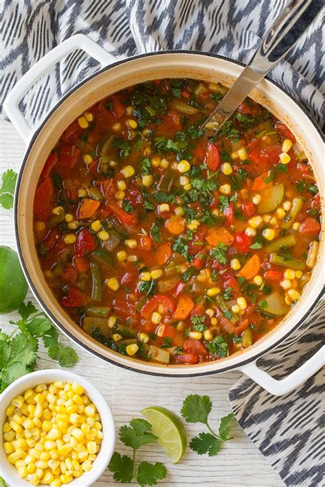 Mexican Vegetable Soup - Cooking Classy