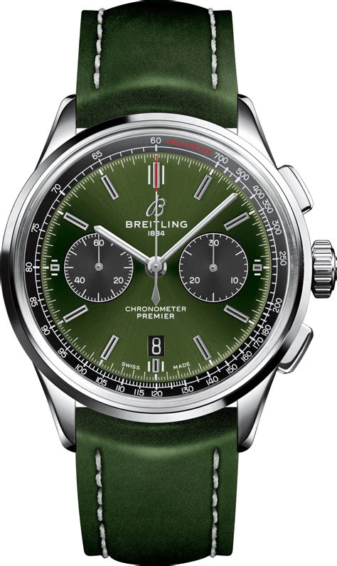 Breitling Watch Premier B01 Chronograph 42 Bentley British Racing Green ...