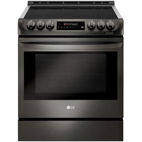 LG LSE4616BD 30" Slide-In Electric Range w/ ProBake Convection - Black ...