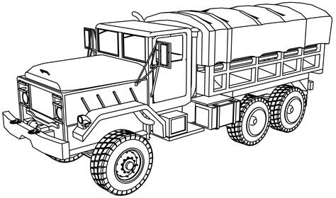 ️Military Truck Coloring Pages Free Download| Gmbar.co