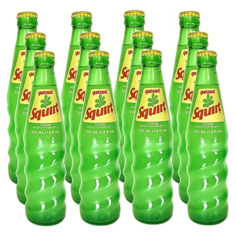 Buy Mexican SQUIRT Citrus Soda 1212 fl. oz. Glass Bottles 12-Pack ...