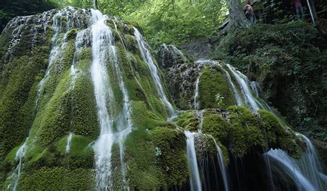 Wallpaper Romania Bigar Waterfall Cliff Nature Waterfalls Moss