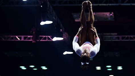 Simone Biles becomes first woman to land Yurchenko double pike vault ...