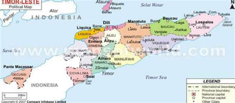 The Map Of Dili East Timor