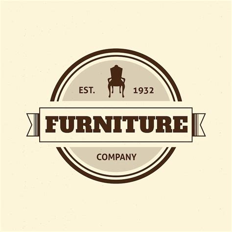 Retro furniture logo | Free Vector