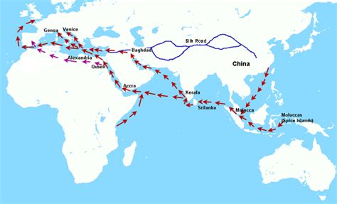 Trade History of the Silk Road, Spice & Incense Routes