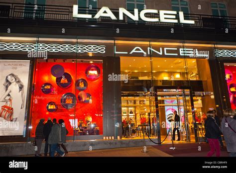 Paris, France, Women Shoppers, Window Shopping, Luxury Clothing Store, Lancel, Shop Front ...