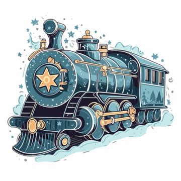 Polar Express, Sticker Clipart Teddy Bear On A Train Vector Illustration Ilust Cartoon, Sticker ...