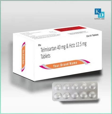 Your Brand Telmisartan 40 mg & hctz 12.5 mg tablets, Prescription at Rs 82/box in Roorkee