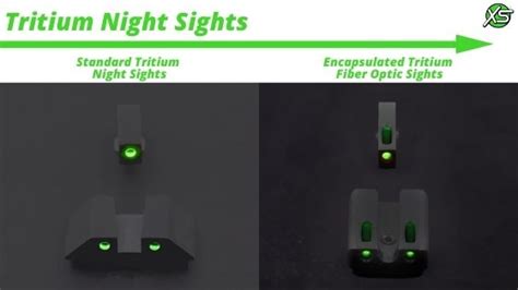 Tritium Night Sights vs. Tritium Fiber Optic Night Sights - XS Sights