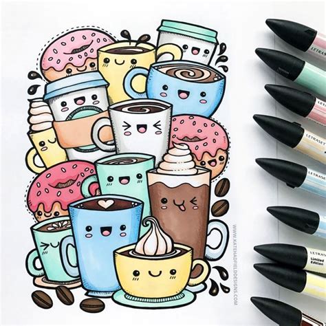 Kawaii Coffee Colouring Page - Free Download!