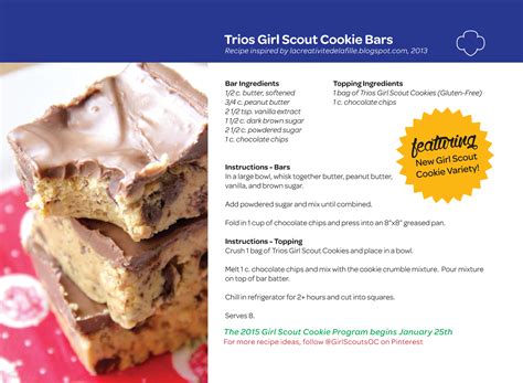 Girl Scout Cookie Recipe, Gluten Free Girl Scout Trio Cookie Bars ...