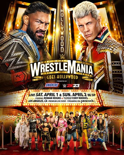 Wrestlemania 39 Official Poster Reveals Involvement Of Huge Names At ...