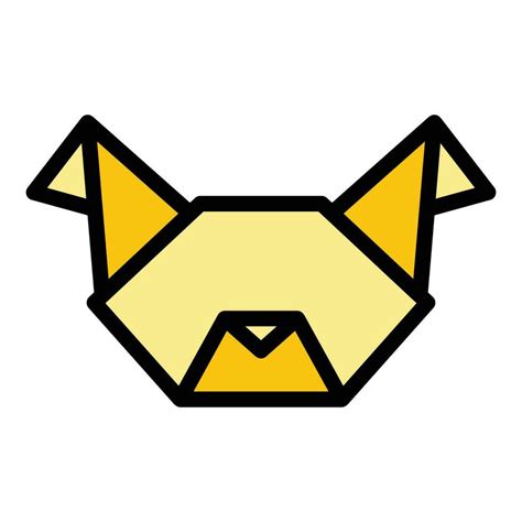 Origami dog face icon vector flat 28227957 Vector Art at Vecteezy