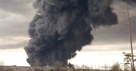 Video Captures Large Fire at Louisville Plant