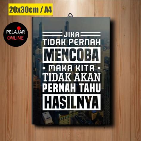 Poster Motivasi Wall Decor Hiasan Dinding Dekorasi Kantor Ruang Kerja | Lazada Indonesia