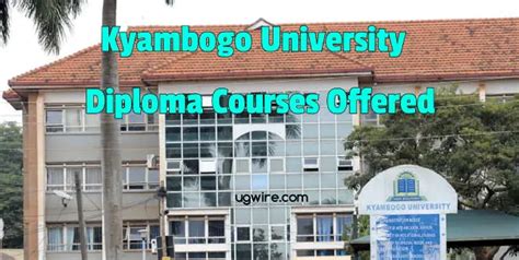 Diploma courses at Kyambogo University 2023 List - UGWIRE