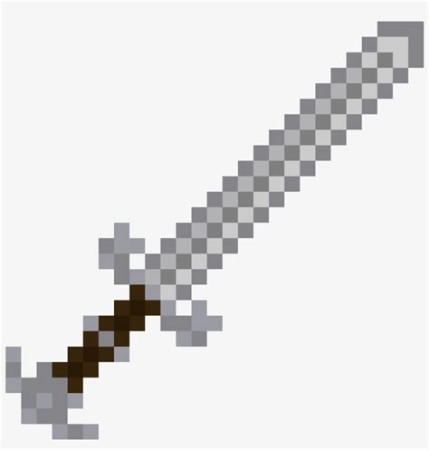 Download Transparent Longsword - Minecraft Stone Pickaxe Texture - PNGkit