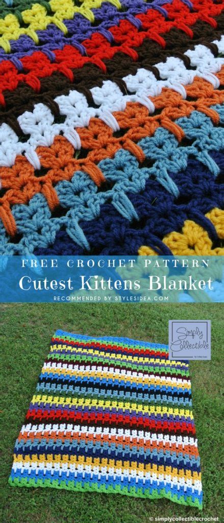 Cats Crochet Afghan Free Pattern - Styles Idea