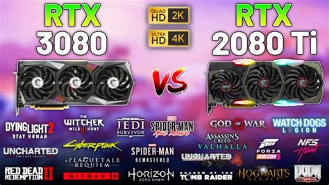 20 Games on RTX 3080 vs RTX 2080 Ti in 2023 - 1440p & 4K - YouTube