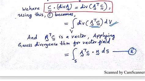 Gauss divergence Theorem for a Tensor Field - YouTube