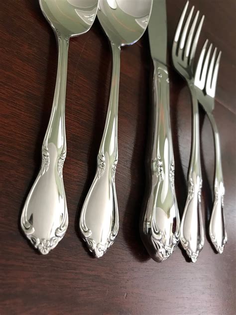 Oneida Chateau Flatware set, Oneida Community Replacement Flatware, 5 ...