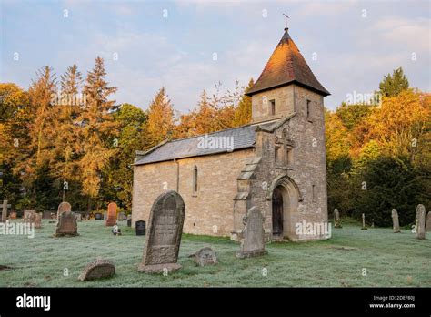 The small Chapel in Brompton cemetery. Brompton-by-sawdon, designed by Temple Moore, built 1889 ...