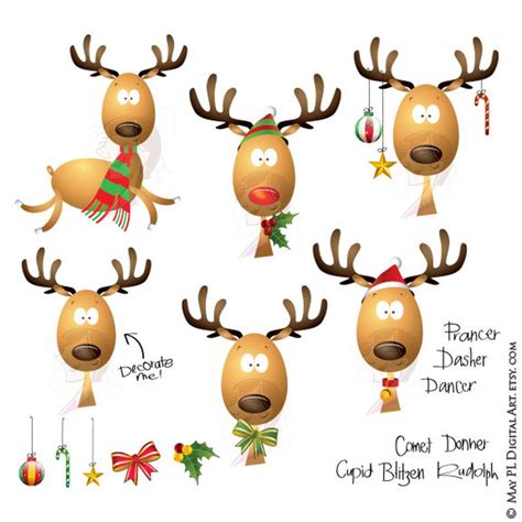 Clipart reindeer dasher, Clipart reindeer dasher Transparent FREE for download on WebStockReview ...